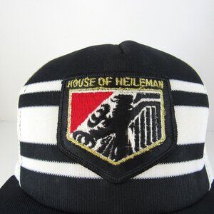 House of Heileman Patch Logo Snap-A-Tab Wide Brim Mesh Back Men's Cap Hat